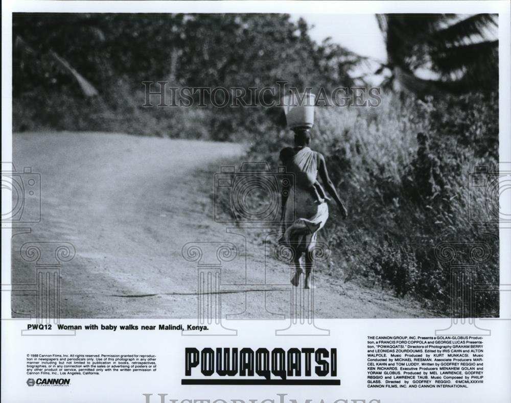 1988 Press Photo Scene from Powaqqatsi Filmed in Kenya - Historic Images