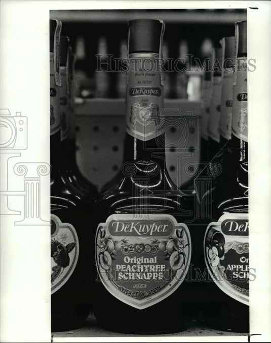 1986 Press Photo Original Peachtree Schnappe Liquor by DeKuyper - Historic Images