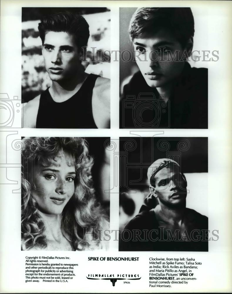 1989 Press Photo Sasha Mitchell Talisa Soto Rick Aviles and Maria Patillo - Historic Images