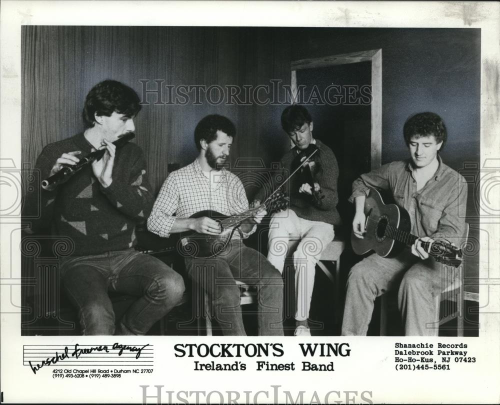 1984 Press Photo Musical group &quot;Stockton&#39;s Wing&quot; - cvp56785 - Historic Images