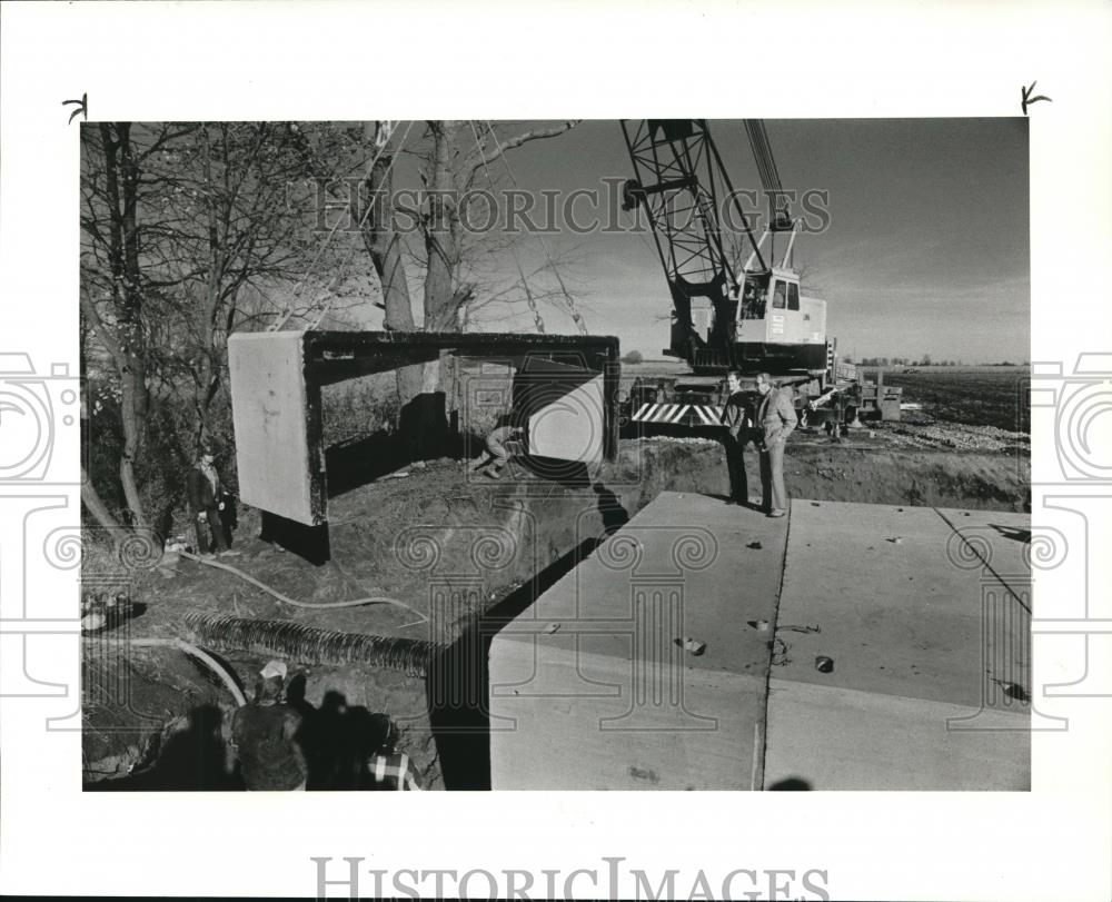 1984 Press Photo The instant bridge, invented and built in Findlay - Historic Images