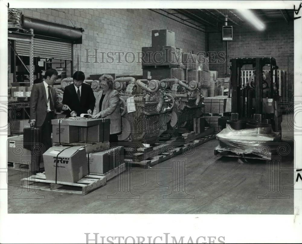 1989 Press Photo Patrick Wang and Morris M. Chu, Taiwanese Representatives - Historic Images