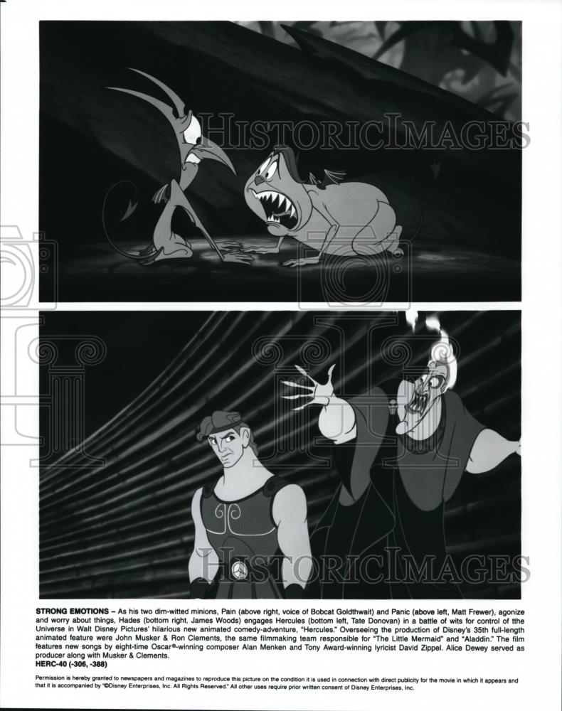 Undated Press Photo Scenes from animated cartoon movie Hercules - cvp42077 - Historic Images