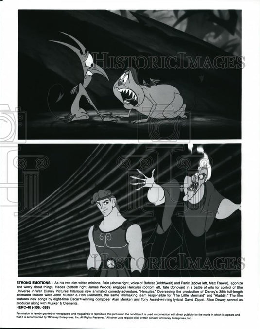 Undated Press Photo Scenes from animated cartoon movie Hercules - cvp42077 - Historic Images