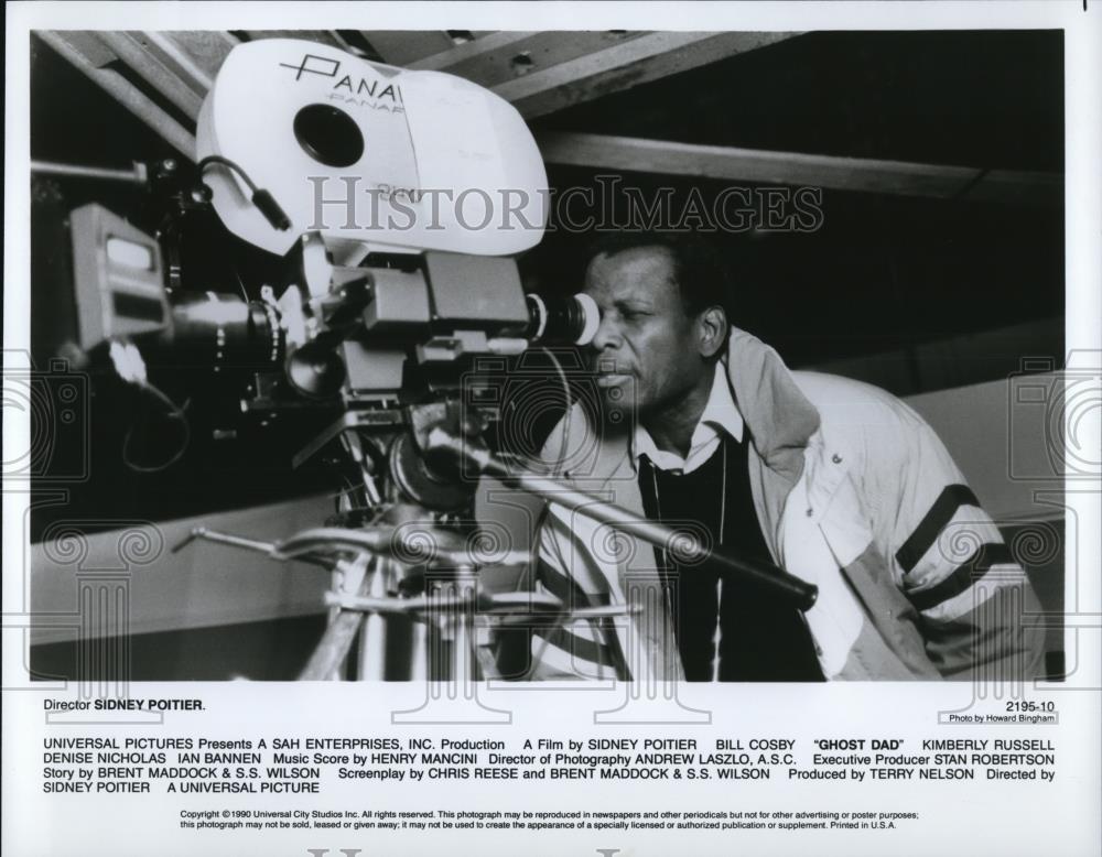 1991 Press Photo Sidney Portier Director Of Ghost Dad - cvp48969 - Historic Images