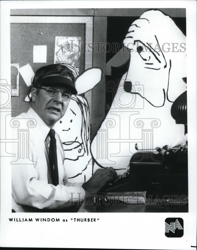 1990 Press Photo William Windom as Thurber - cva51670 - Historic Images