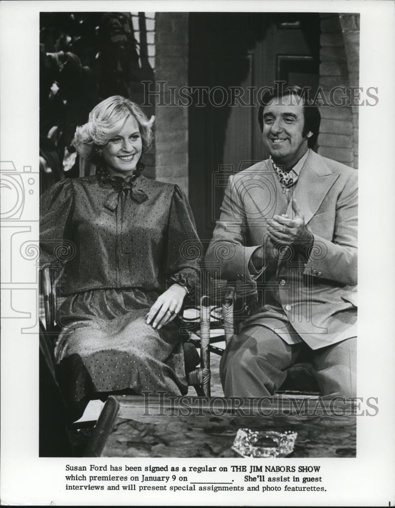 Undated Press Photo Susan Ford Jim Nabors On The Jim Nabor Show - cvp51392 - Historic Images