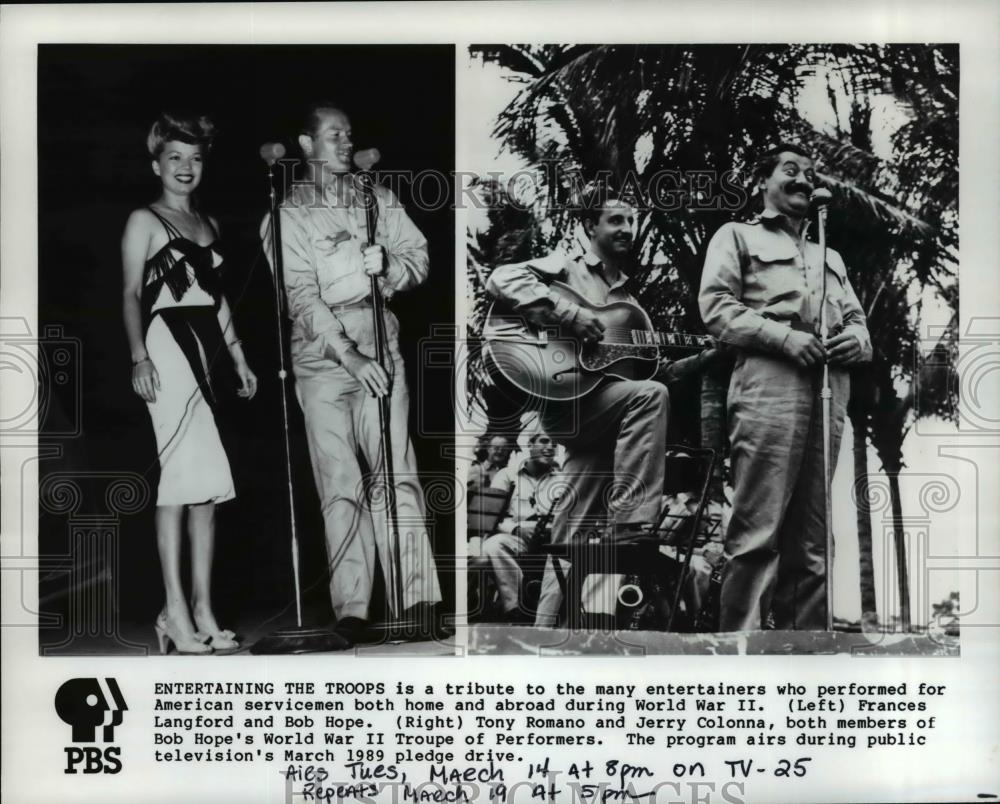 Press Photo Bob Hope&#39;s World War II Troupe of Performers - cvp56063 - Historic Images