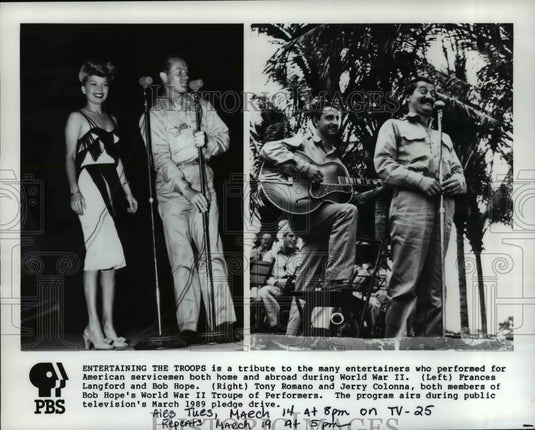 Press Photo Bob Hope's World War II Troupe of Performers - cvp56063 - Historic Images