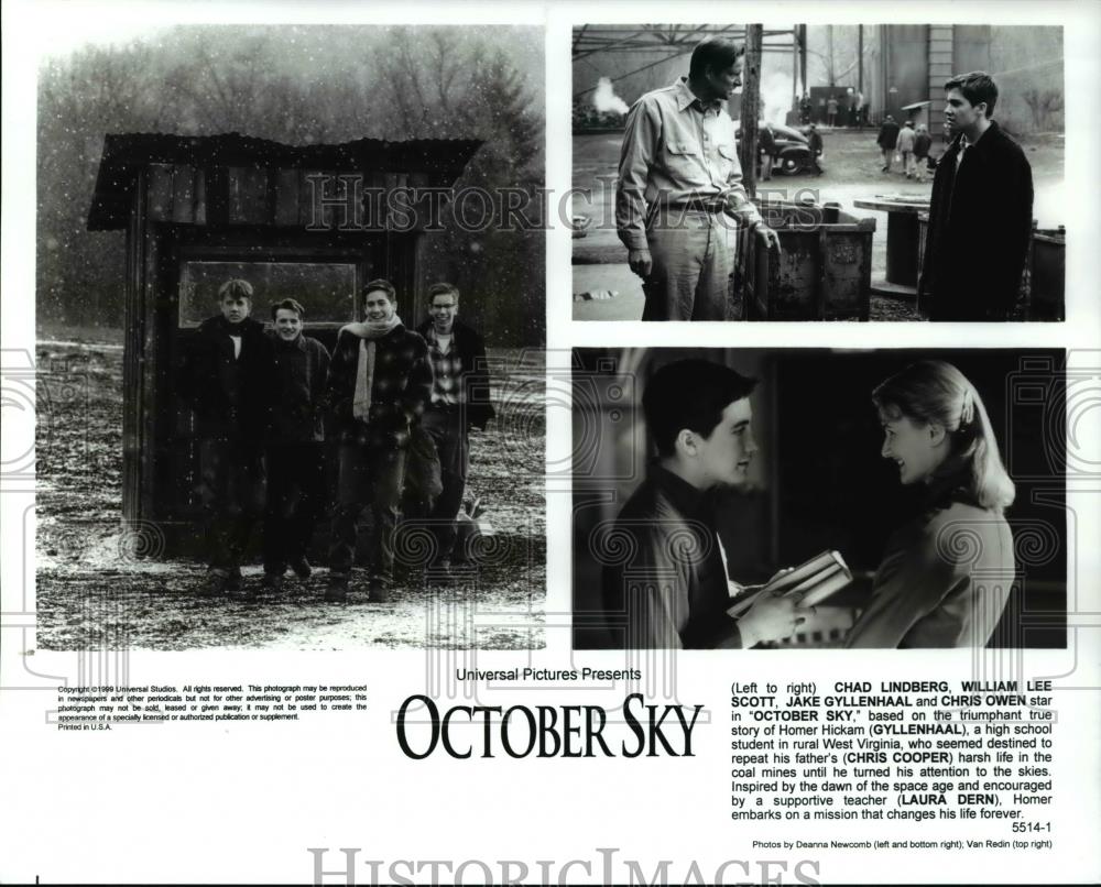 1999 Press Photo Chad Lindberg William Lee Scott Jake Gyllenhaal and Chris Owen - Historic Images