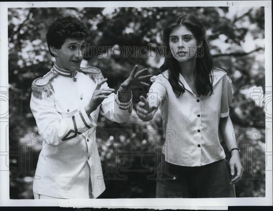 1982 Press Photo Albert Macklin and Helen Slater in "Amy and the Angel" - Historic Images