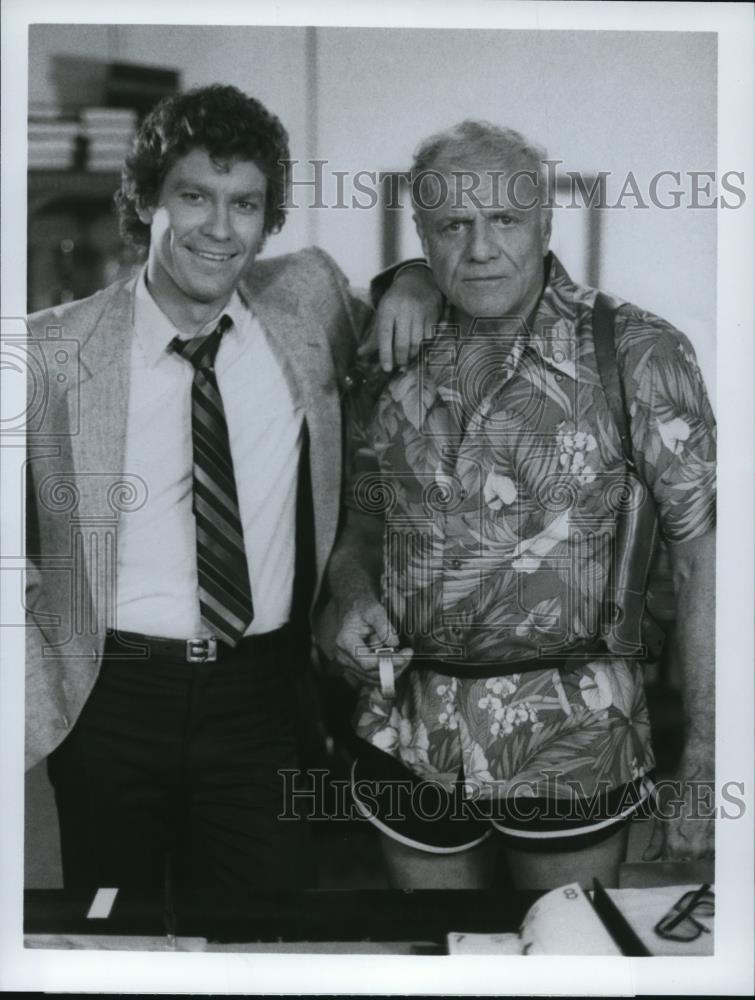 1983 Press Photo Daniel Hugh Kelly Brian Keith Hardcastle & McCormick - Historic Images