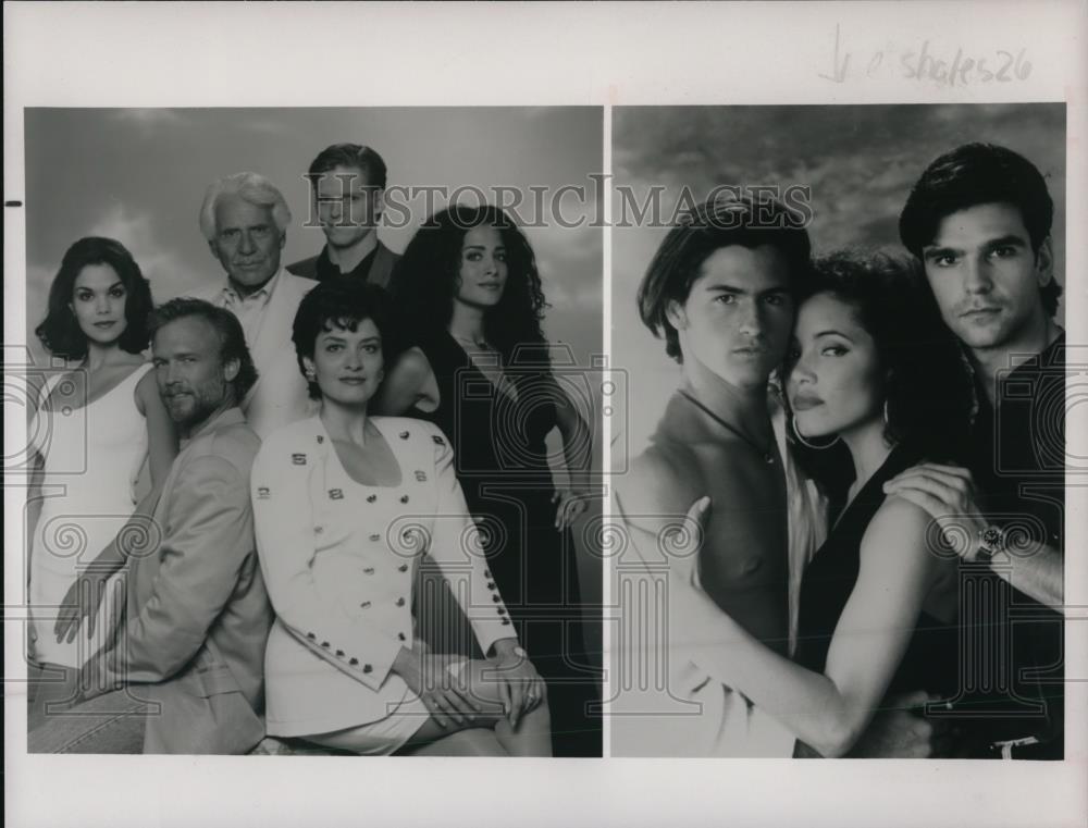 Undated Press Photo Efrem Zimbalist Jr. Anita Morris John Beck "Trade Wins" - Historic Images