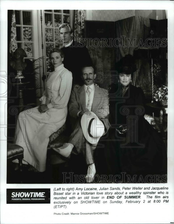 1997 Press Photo Amy Locaine, Julian Sands & Cast of End of Summer - c ...