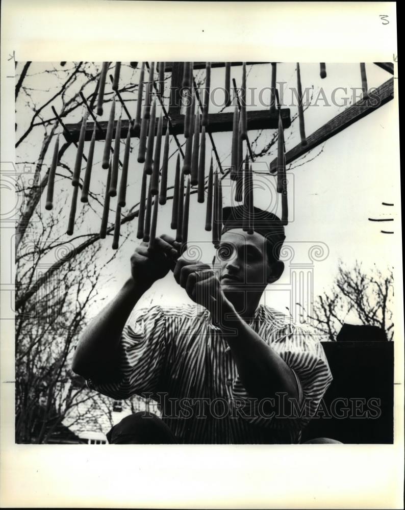 1982 Press Photo The candle makers from Williamburg - Historic Images