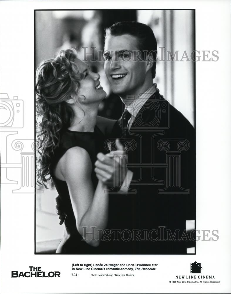 1999 Press Photo Renee Zellweger & Chris O'Donnell in The Bachelor - Historic Images