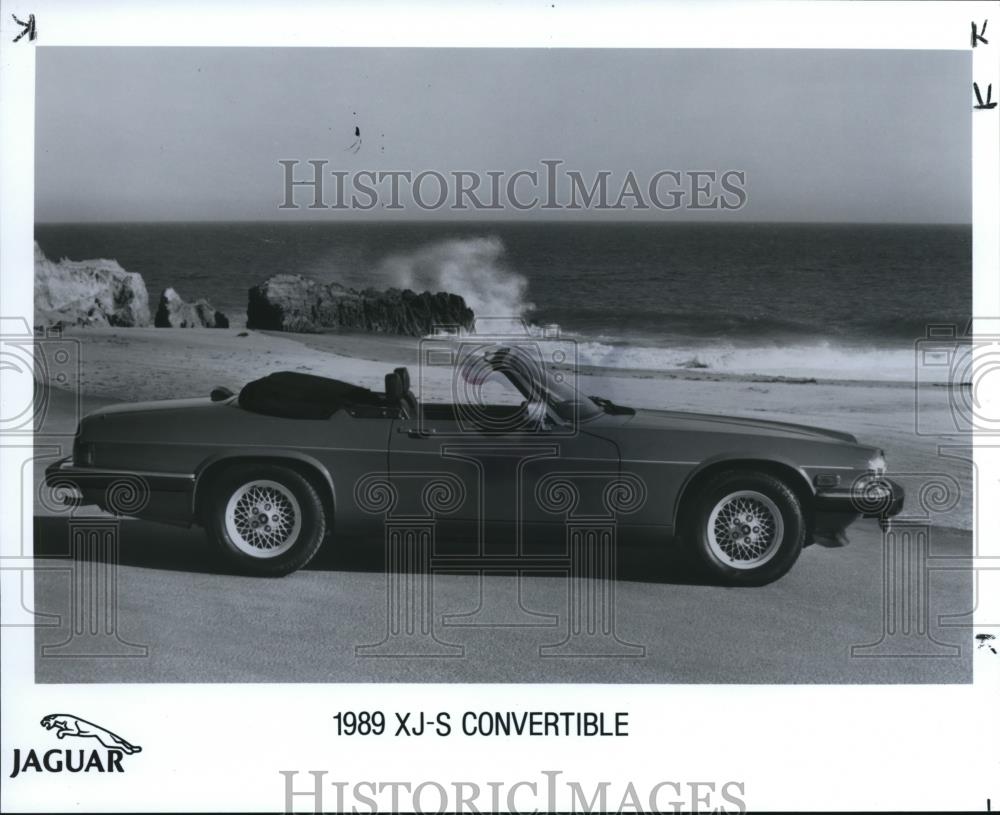 1989 Press Photo 1989 Jaguar XJ-S Convertible Auto - Historic Images