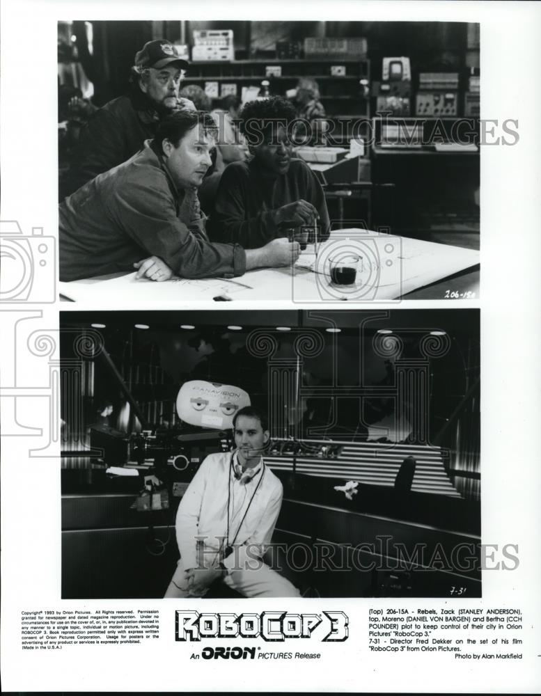 1994 Press Photo Stanley Anderson Daniel Von Bargen CCH Pounder Robocop 3 - Historic Images