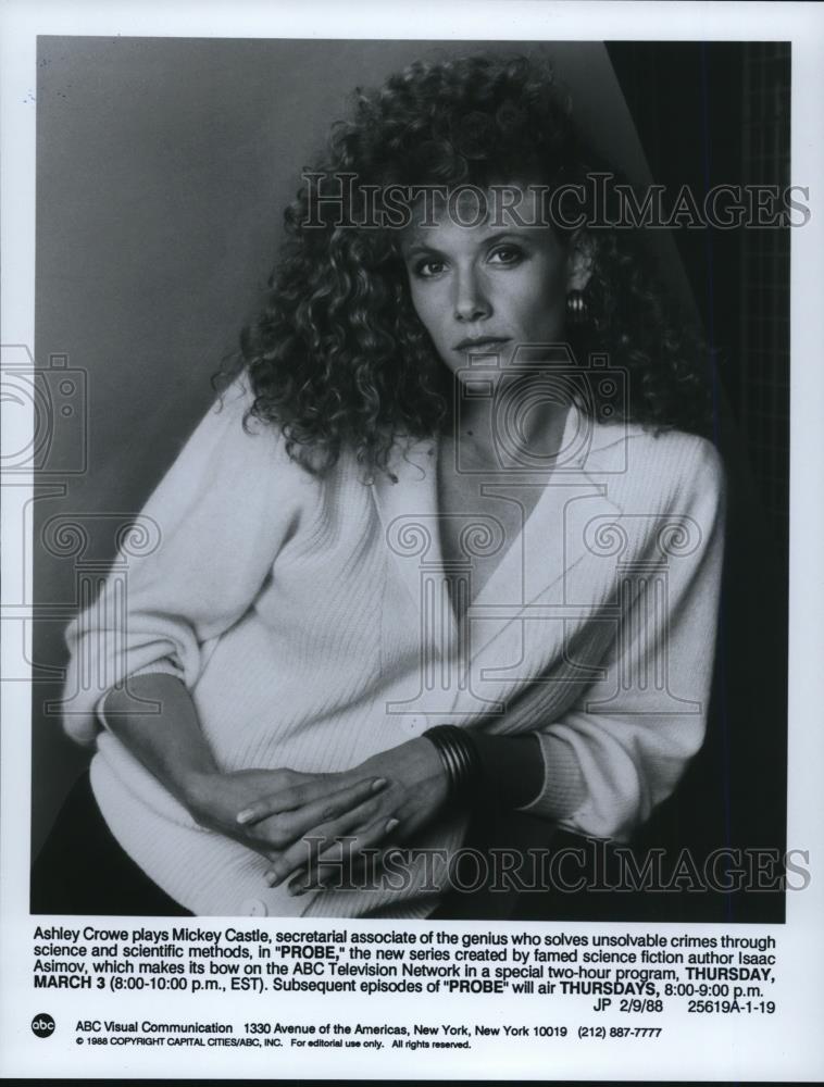 1988 Press Photo Probe Ashley Crowe - Historic Images