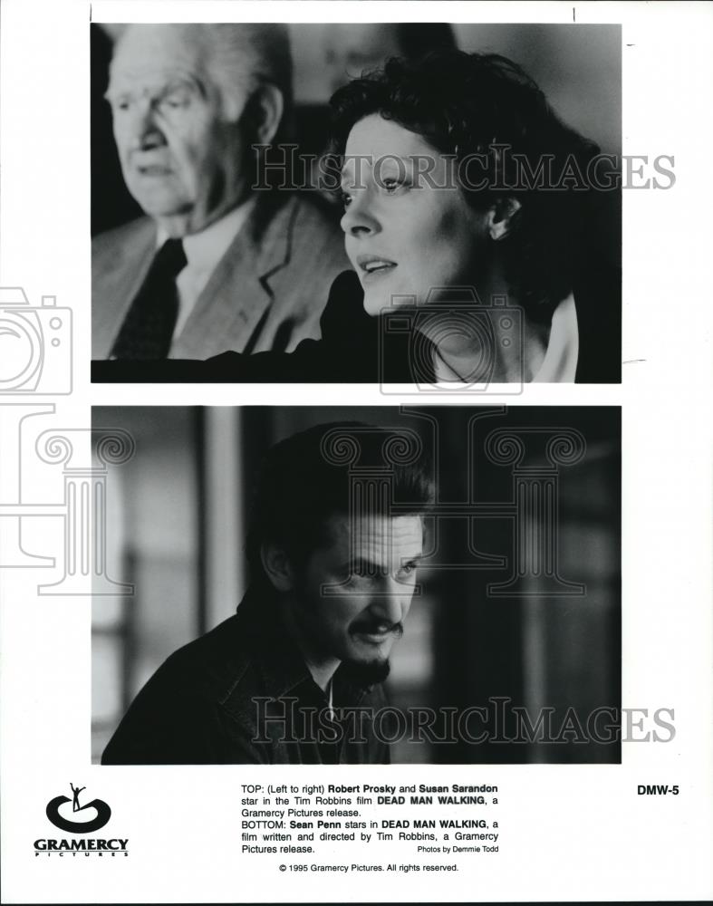 1996 Press Photo Robert Prosky and Susan Sarandon star in Dead Man Walking - Historic Images