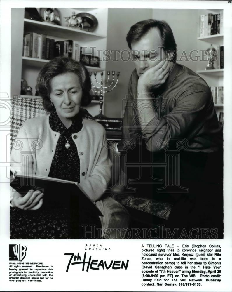1998 Press Photo Stephen Collins & Rita Zohar in 7th Heaven - cvp69553 - Historic Images