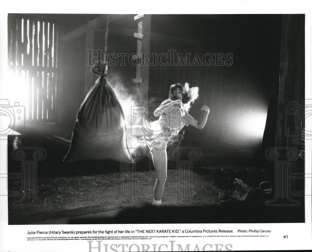 1995 Press Photo The Next Karate Kid Hilary Swank - cvp52121 - Historic Images