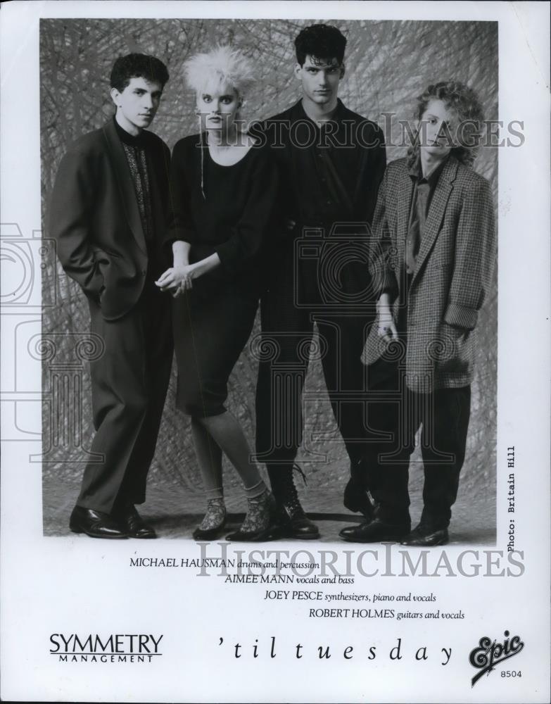1986 Press Photo Til Tuesday Music Group - cvp58959 - Historic Images