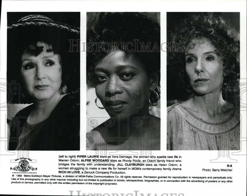 1994 Press Photo Piper Laurie Alfre Woodard and Jill Clayburgh in Rich in Love - Historic Images