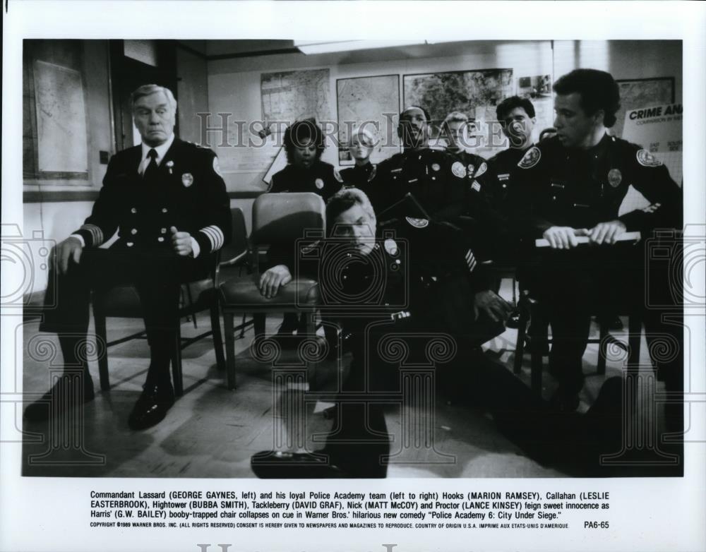 1991 Press Photo George Gaynes in Police Academy 6: City Under Siege - cvp41543 - Historic Images