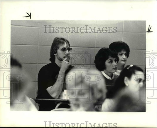 1985 Press Photo Michael Hungerman, nursing student - Historic Images