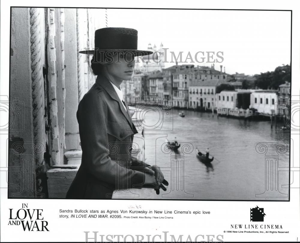 1997 Press Photo Sandra Bullock In Love And War - cvp57249 - Historic Images