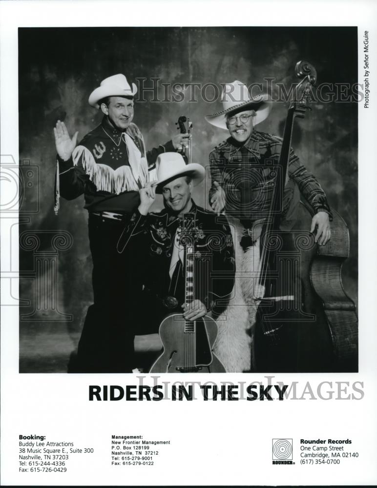 1998 Press Photo Douglas B. Green Paul Chrisman Fred LaBour of Riders in the Sky - Historic Images