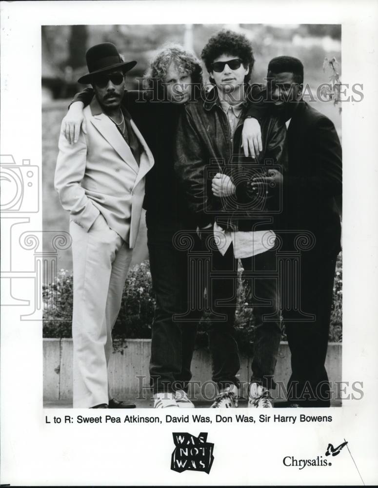 1988 Press Photo Sweet Pea Atkinson, Don Was, and David Was in Was Not Was - Historic Images