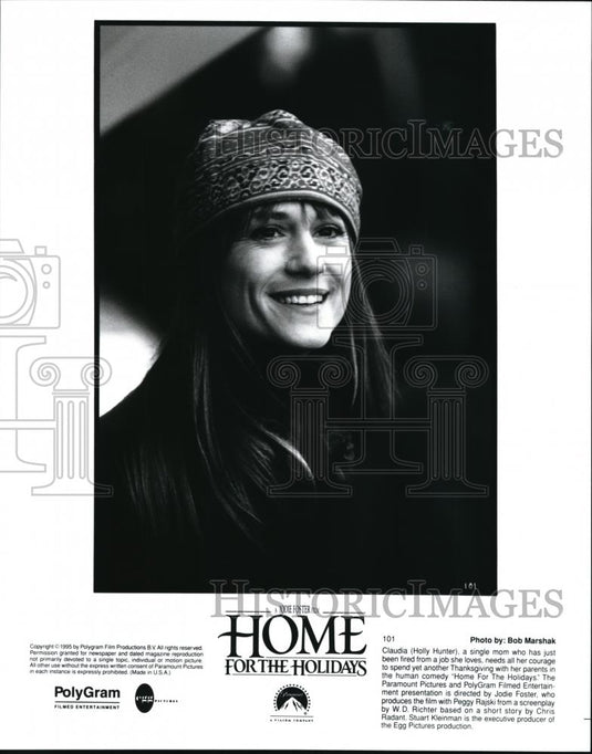 1995 Press Photo Holly Hunter as Claudia in Home for the Holidays - cvp42372 - Historic Images