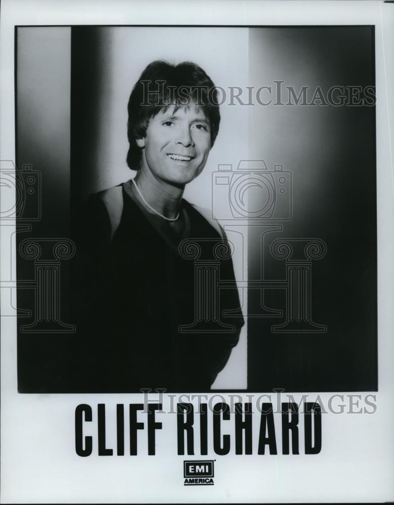 1981 Press Photo Clff Richard British Pop Singer Musician and Actor - cvp48245 - Historic Images