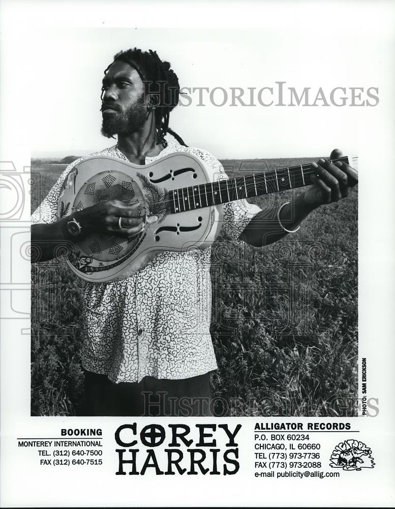 Press Photo Corey Harris American Blues Reggae Musician Songwriter Singer - Historic Images