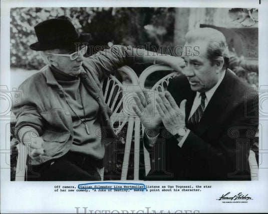 1985 Press Photo Lina Wertmuller Italian Filmmaker of A Joke of Destiny - Historic Images