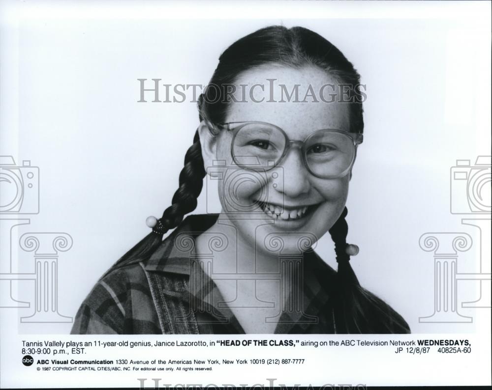 1987 Press Photo Tannis Vallely Head Of The Class - cvp57651 - Historic Images