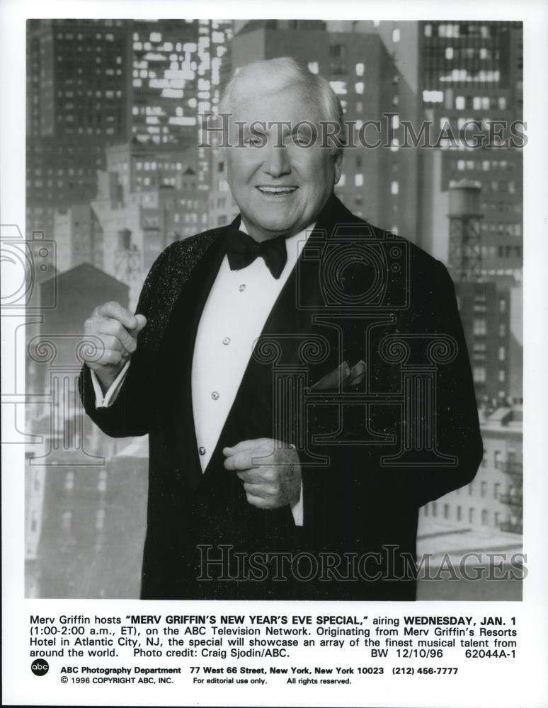 1996 Press Photo Merv Griffin New Years Eve Special - cvp58317 - Historic Images