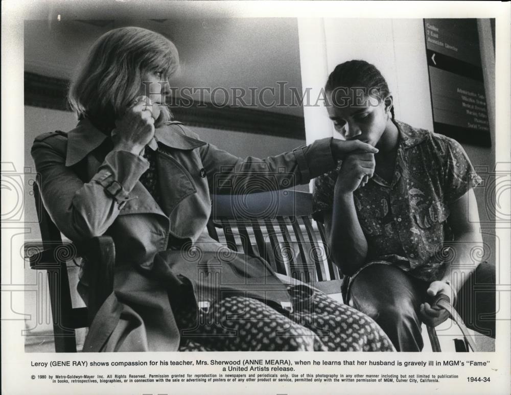 1980 Press Photo Gene Ray and Anne Meara in "Fame" - cvp49942 - Historic Images