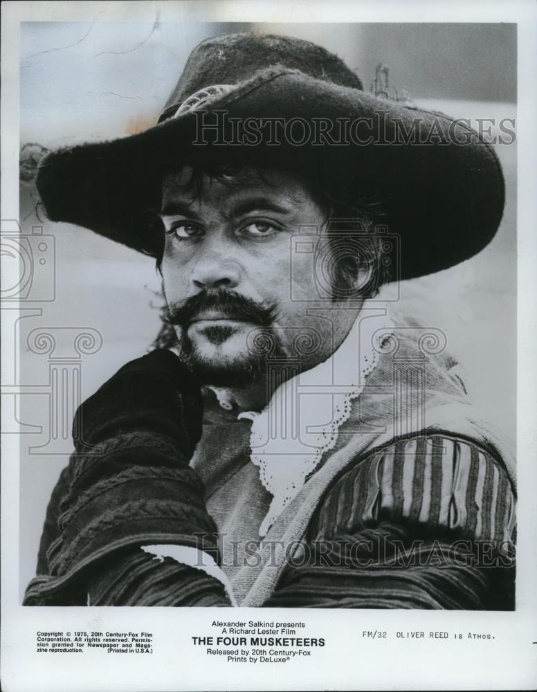 1975 Press Photo Oliver Reed in The Four Musketeers - cvp48543 - Historic Images
