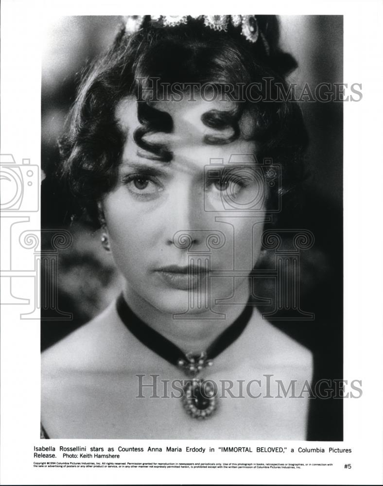 1994 Press Photo Isabella Rossellini in Immortal Beloved - cvp42492 - Historic Images