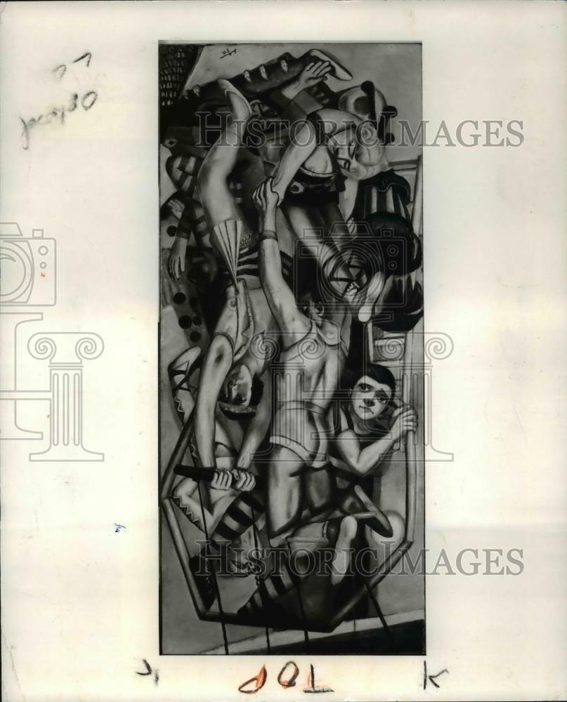1983 Press Photo The Trapeze by Max Beckmann - cva59600 - Historic Images