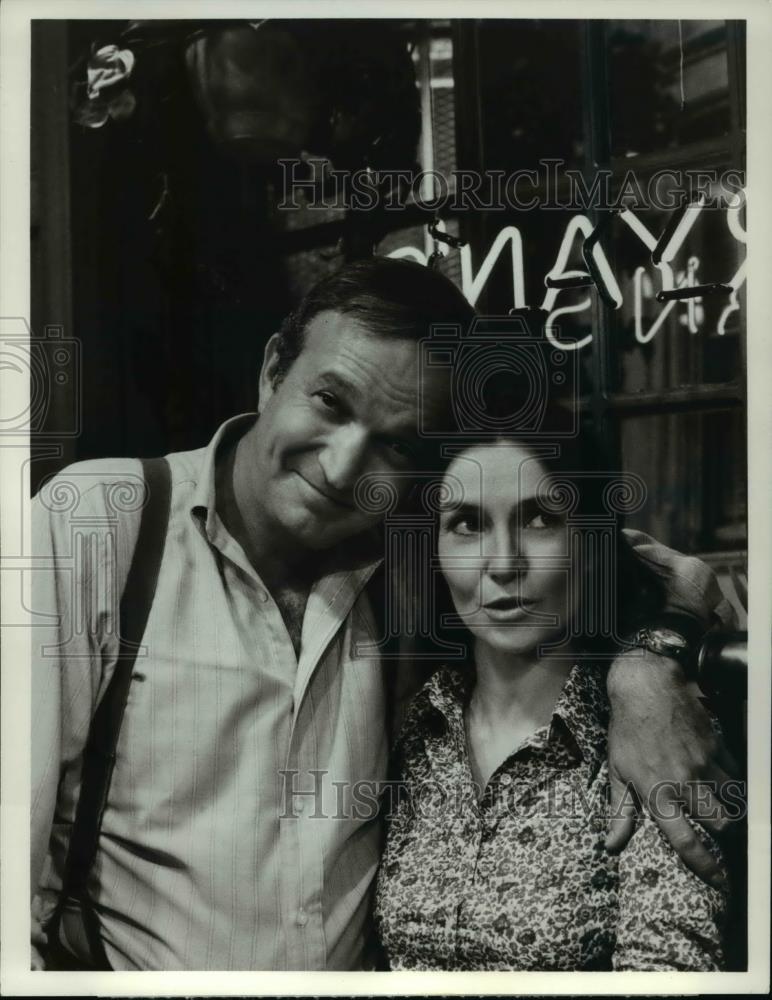 1975 Press Photo Bernard Barrow, Helen Gallagher in Ryan&#39;s Hope - cvp70620 - Historic Images