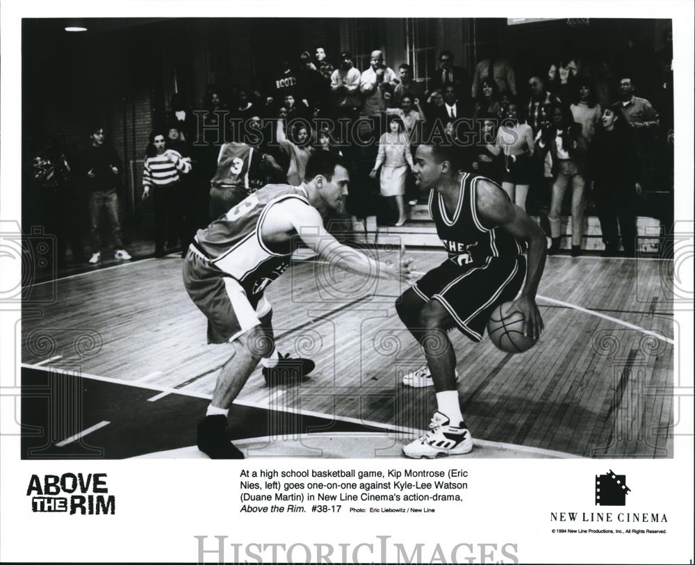 1994 Press Photo Eric Nies Duane Martin in Above The Rim - cvp56327 - Historic Images