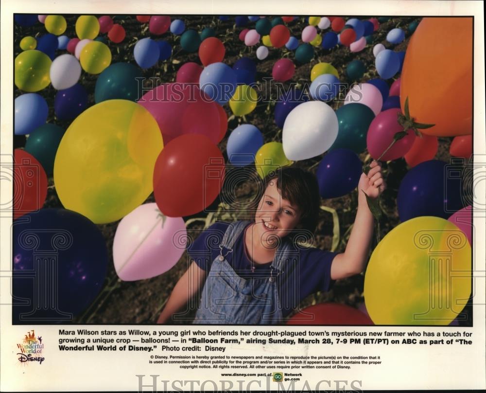1999 Press Photo Balloon Farm Mara Wilson - cvp57564 - Historic Images