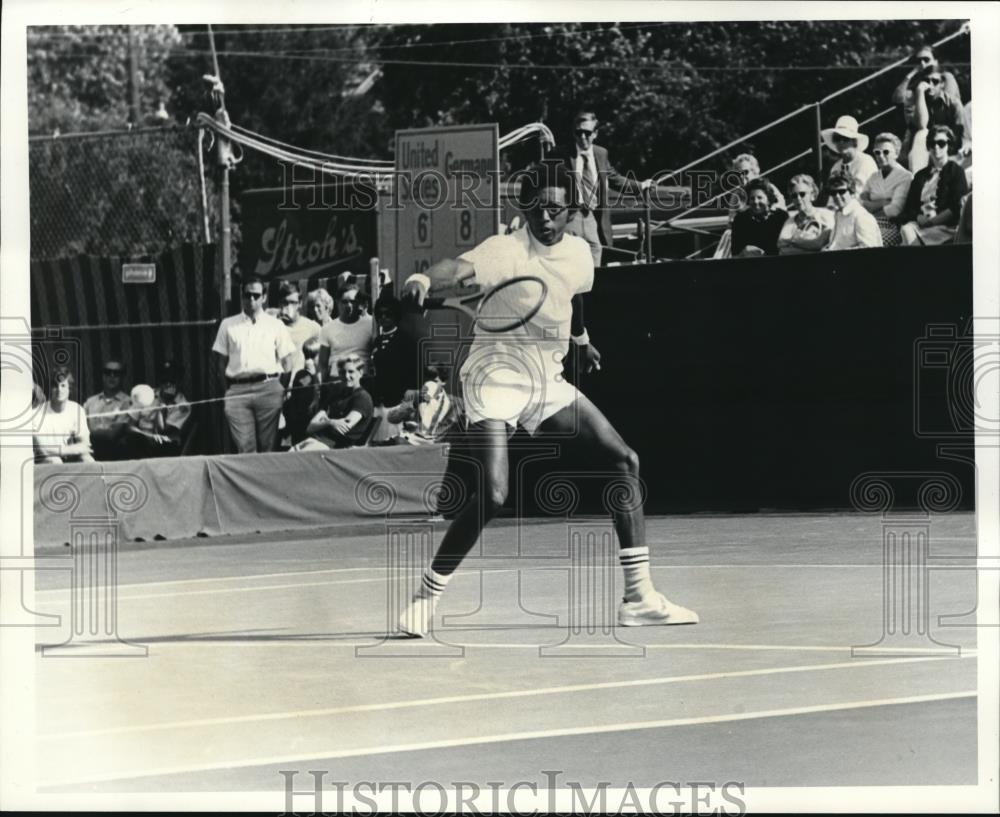 1970 Press Photo Arthur Ashe In Davis Cup Final - Historic Images