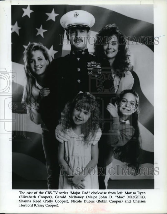 1989 Press Photo Marisa Ryan Gerald McRaney Shanna Reed and Nicole Dubuc - Historic Images