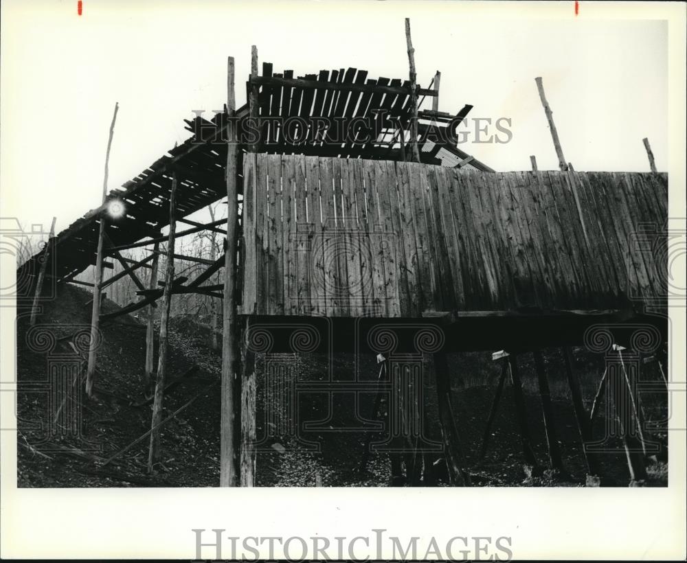 1979 Press Photo The state Mine tipple at Stahl mining - Historic Images