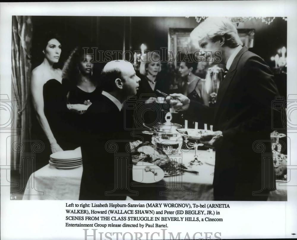 1990 Press Photo Movie Scenes from the Class Struggle in Beverly Hills - Historic Images